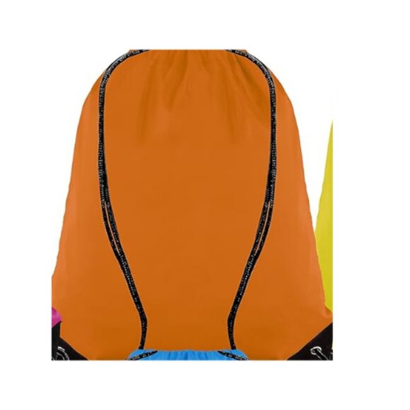 Drawstring Backpack Bags Sack Pack Cinch Tote Sport Storage Polyester Bag - Picture 1 of 7